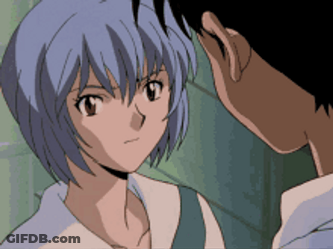 Shinji Ikari Gets Slapped By Rei Evangelion GIF