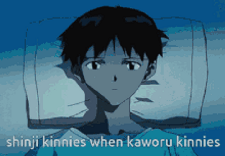 Shinji Ikari Kinnies When Kaworu Kinnies Evangelion GIF
