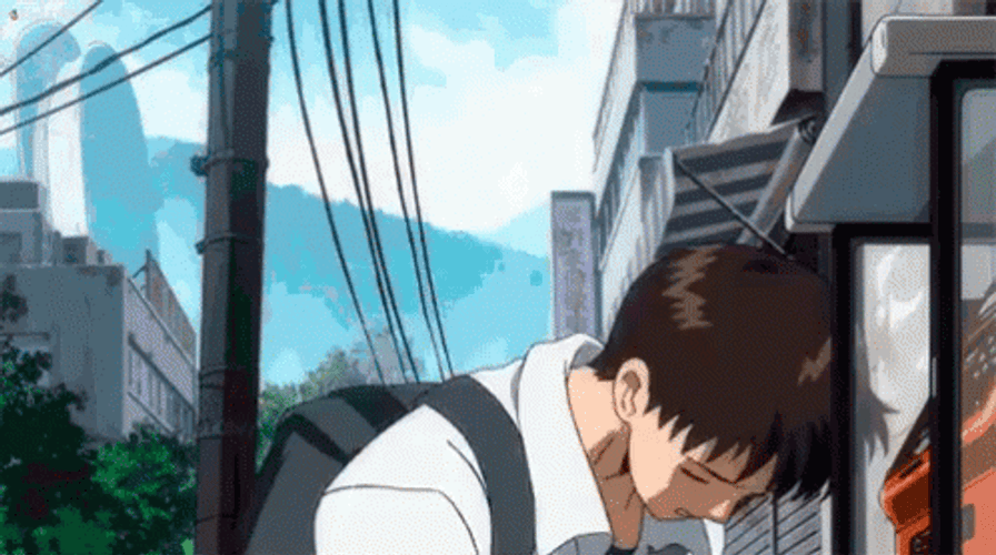 Shinji Looking At Kaworu Nagisa Picture GIF