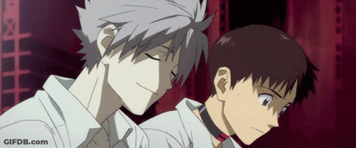 Shinji Playing Piano With Friend GIF