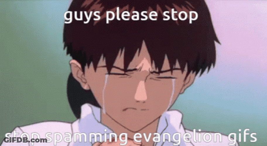 Shinji Says Guys Please Stop GIF