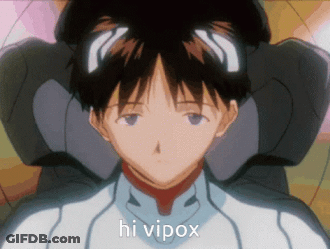 Shinji Says Hi Vipox GIF
