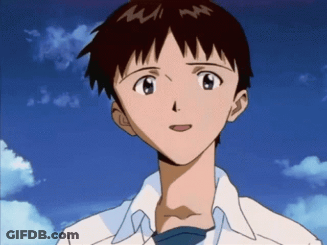 Shinji Says Thank You GIF