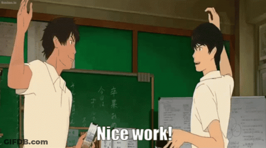 Shinjiro Chikami High Five Nice Work GIF