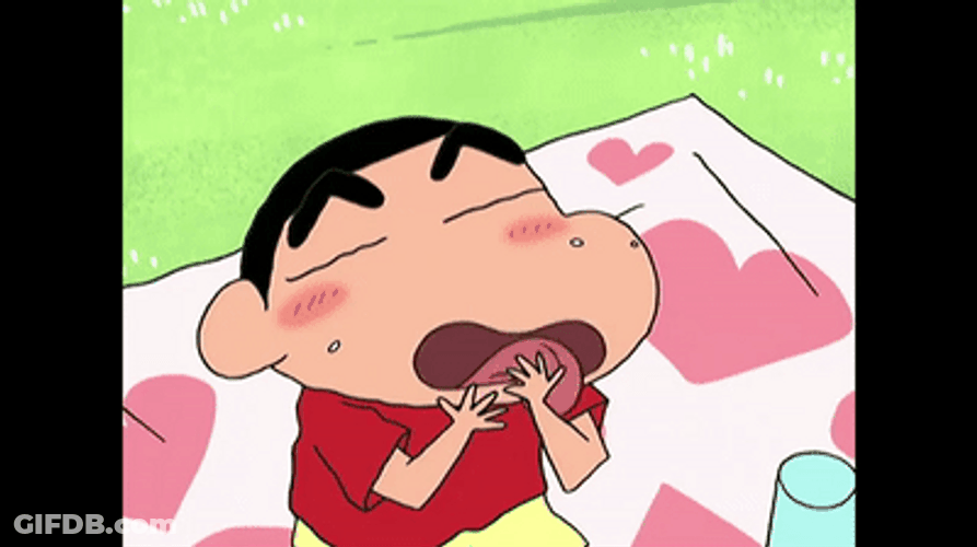 Shinnosuke Nohara Shin Chan Licking GIF