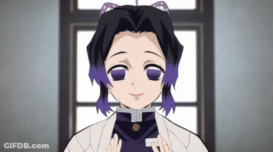 Shinobu Kocho Anime Feeling Gratified GIF