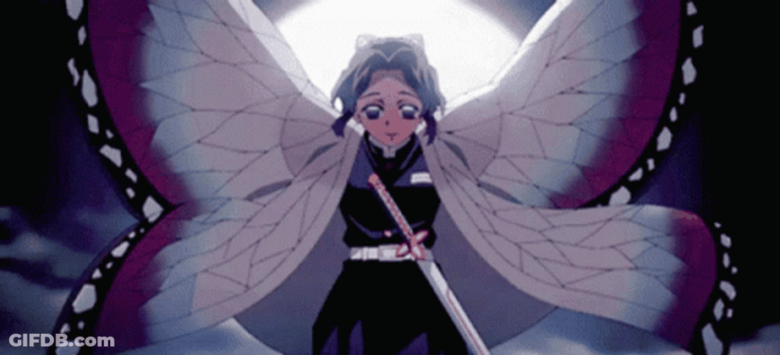 Shinobu Kocho Falling From The Sky GIF