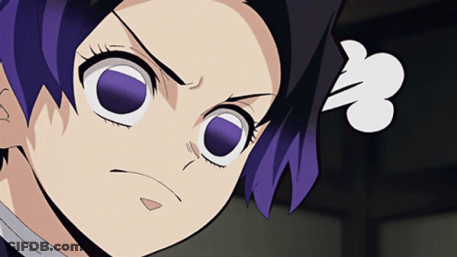 Shinobu Kocho Steaming Angry GIF