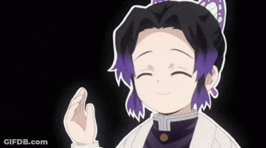 Shinobu Kocho Waving Her Hands GIF