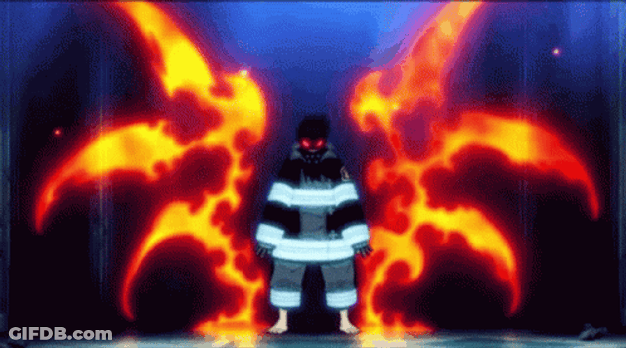 Shinra Pyrokinetic Flame Ability Unleashed GIF