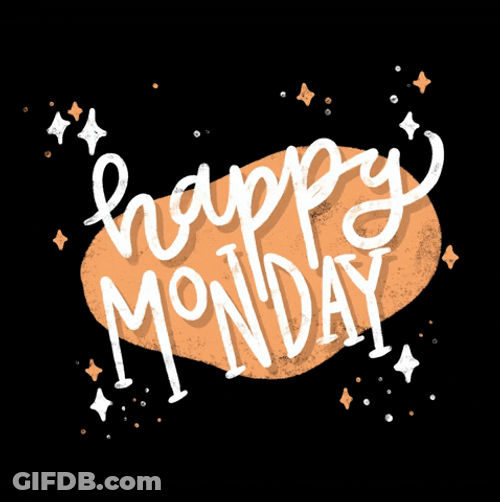 Shiny Animated Happy Monday GIF