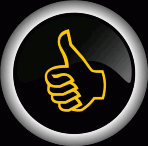 Shiny Black Like Button GIF