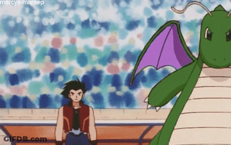 Shiny Dragonite Ready For Battle GIF