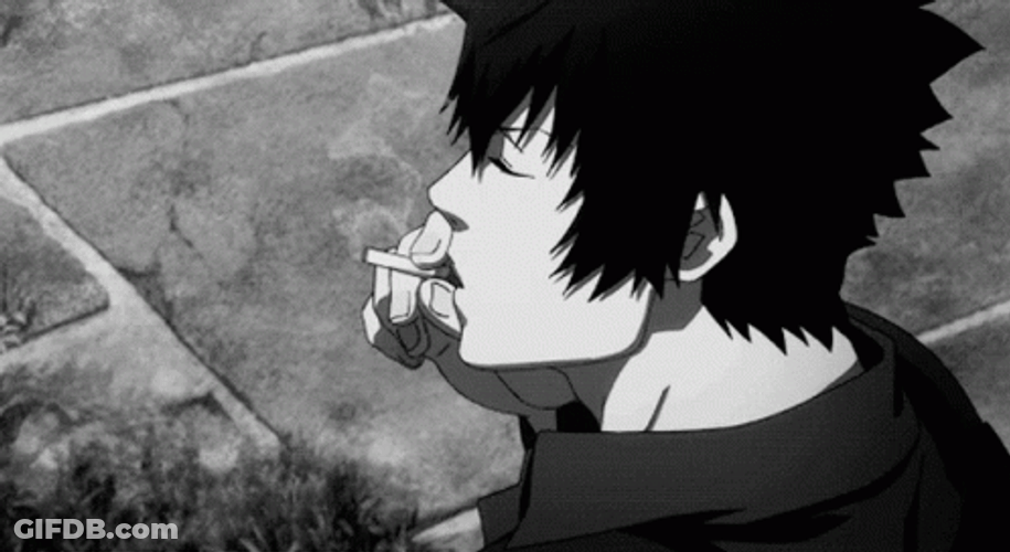 Shinya Kogami Animated Smoke GIF