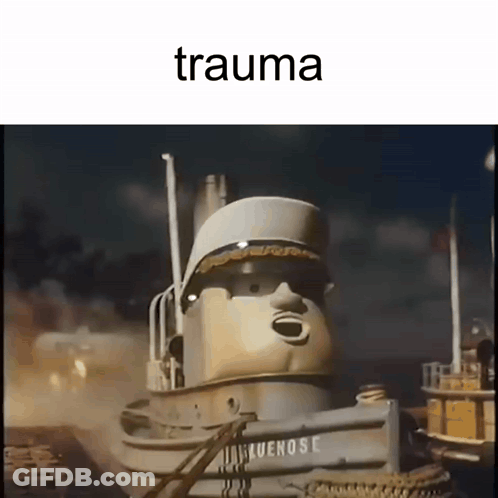 Ship With Trauma Text GIF