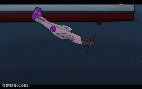 Ship With Yellow Explosion GIF