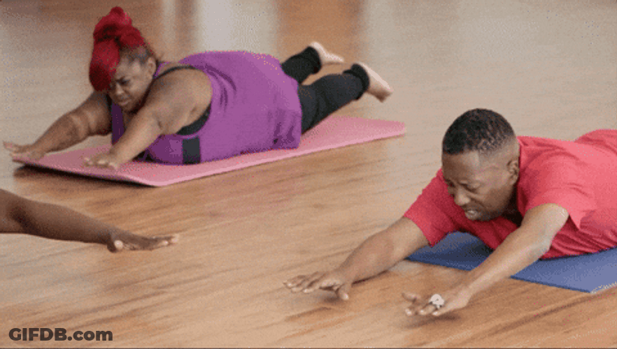 Shirlene Pearson Tries To Be Flexible GIF
