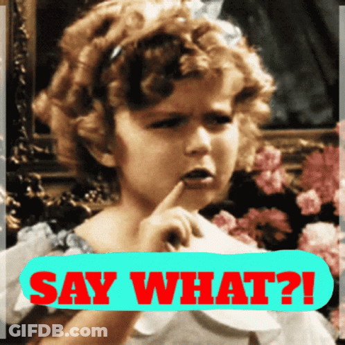 Shirley Temple Saying What GIF