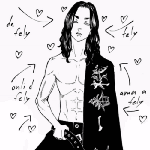 Shirtless Baji With Javket Manga Art GIF