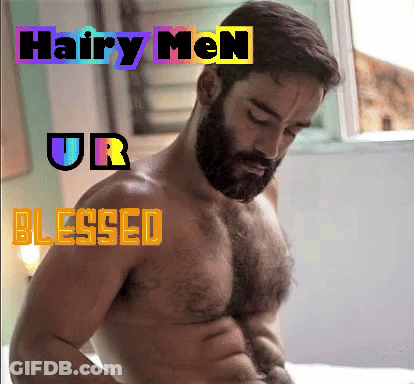 Shirtless Bearded Man Hairy Men Ur Blessed GIF