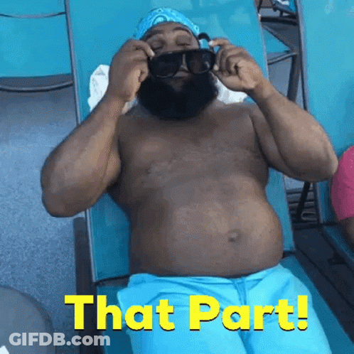 Shirtless Bearded Man Lying On Chair GIF