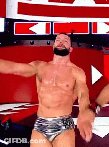 Shirtless Bearded Wrestler Dancing GIF
