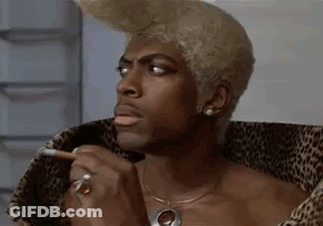 Shirtless Blonde Man Smoking Cigarette GIF