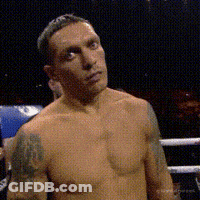 Shirtless Boxer In Boxing Ring GIF