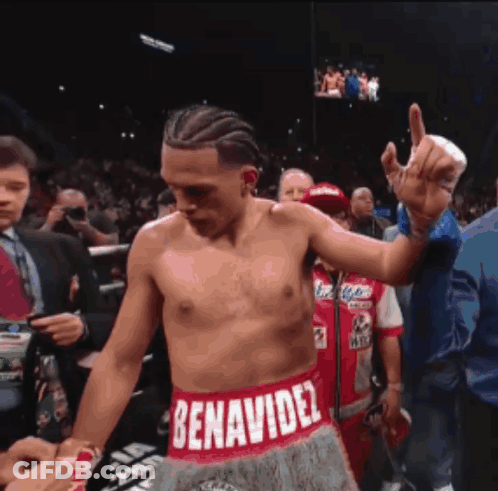 Shirtless Boxer Wearing Benavidel Belt GIF