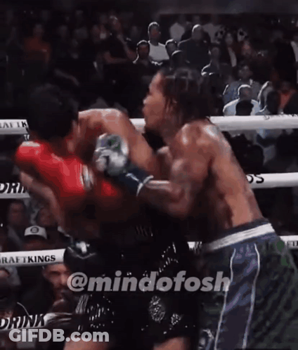 Shirtless Boxer With Crown Next To Another Boxer GIF