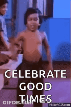 Shirtless Boy Dancing Celebrate Good Times GIF