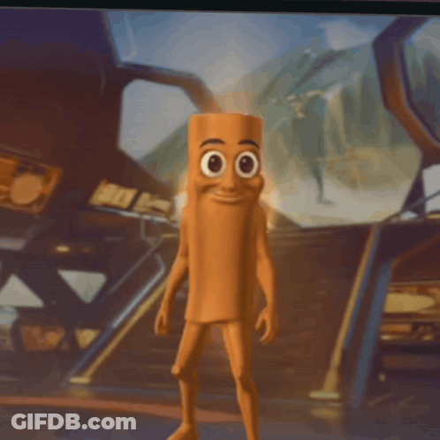 Shirtless Cartoon Character In Dark Room GIF