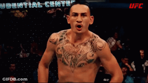 Shirtless Fighter With Tattoo GIF