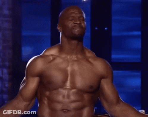 Shirtless Man Arms Outstretched GIF