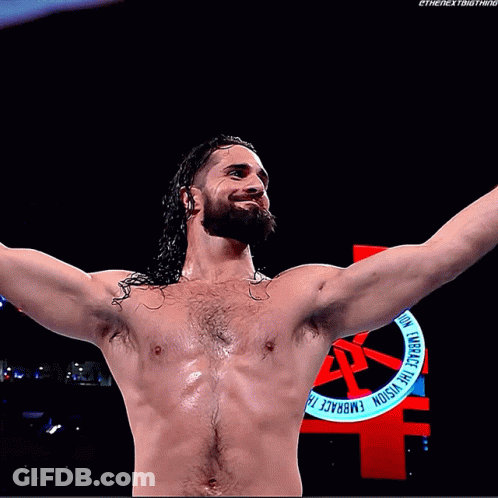 Shirtless Man Before Embrace The Vision Sign GIF