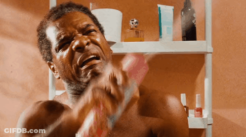 Shirtless Man Brushing Teeth GIF