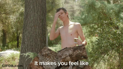 Shirtless Man By Tree It Makes You Feel Like GIF