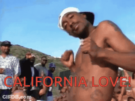 Shirtless Man Dancing California Love GIF