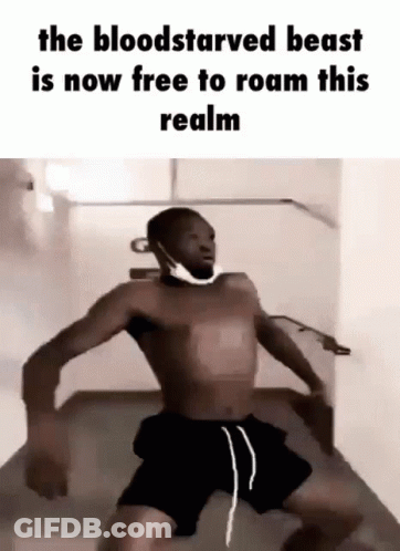 Shirtless Man Dancing With Mask GIF