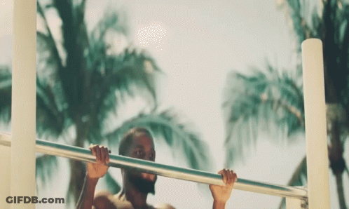 Shirtless Man Doing Pull Ups GIF