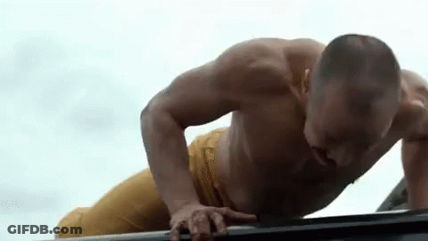 Shirtless Man Doing Push Ups GIF