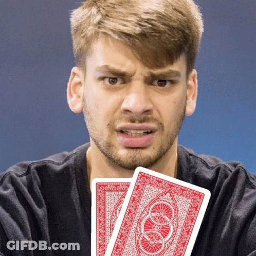 Shirtless Man Eating Ice Cream Let's Play Poker GIF