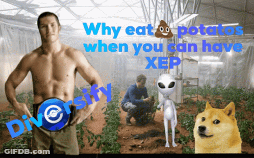 Shirtless Man Greenhouse Why Eat Potatoes When You Can Have XP GIF