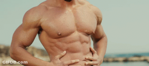 Shirtless Man Hands On Hips GIF