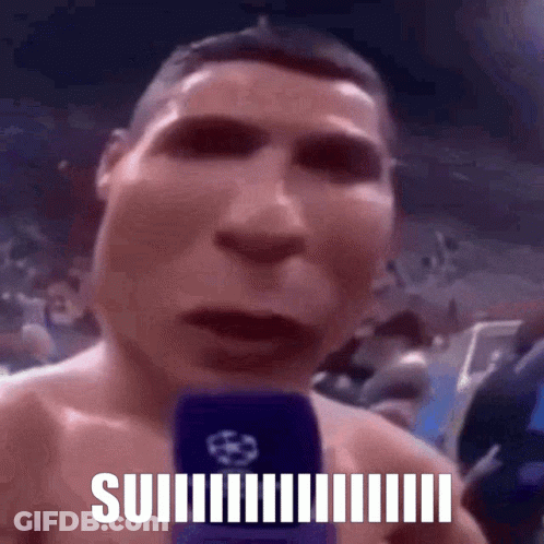 Shirtless Man Holding Microphone Su GIF