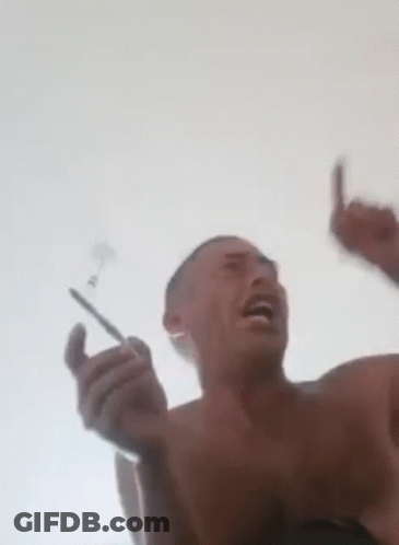 Shirtless Man Holding Toothbrush GIF