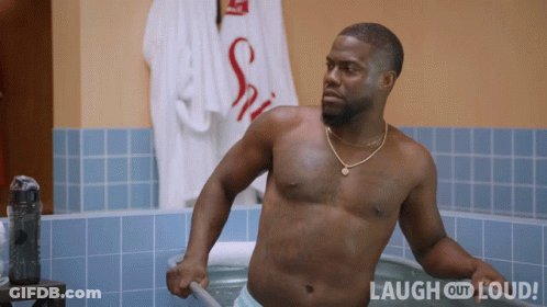 Shirtless Man In Bathtub Laugh Out Loud GIF