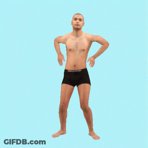 Shirtless Man In Black Calvin Klein Underwear GIF
