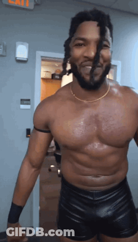 Shirtless Man In Black Shorts GIF
