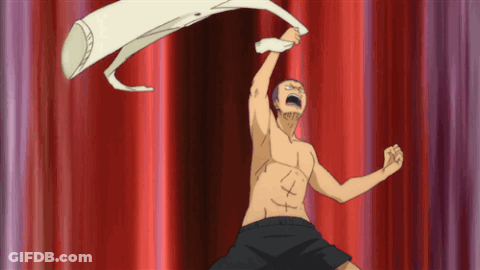 Shirtless Man In Black Shorts Holding White Object GIF